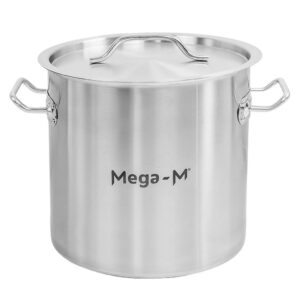 Garnek gastronomiczny wysoki z pokrywką Mega-M Standard 12l śr. 25 cm x h 25 cm N