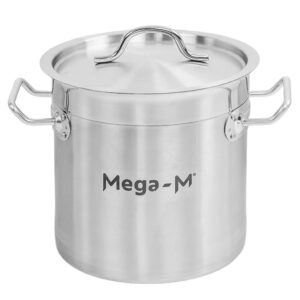 Garnek gastronomiczny wysoki z pokrywką Mega-M PRO 6l śr. 20 cm x h 20 cm N