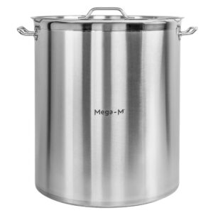 Garnek gastronomiczny wysoki z pokrywką Mega-M PRO 115l śr. 50 cm x h 60 cm N