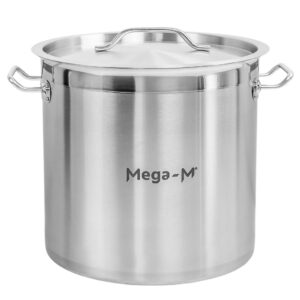 Garnek gastronomiczny wysoki z pokrywką Mega-M PRO 21l śr. 30 cm x h 30 cm N