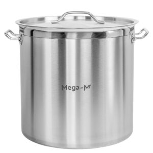 Garnek gastronomiczny wysoki z pokrywką Mega-M PRO 50l śr. 40 cm x h 40 cm N