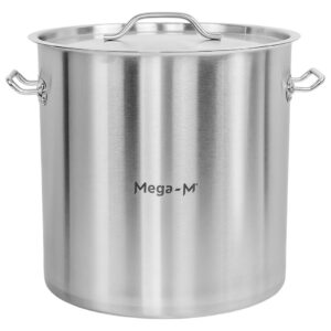 Garnek gastronomiczny wysoki z pokrywką Mega-M Standard 50l śr. 40 cm x h 40 cm N