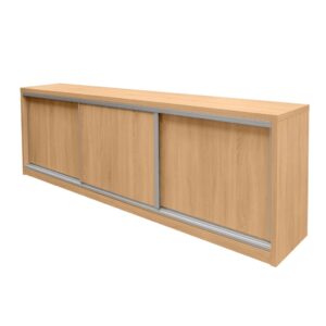 Komoda biurowa z drzwiami przesuwnymi Mega-M H-90 cm L-280 cm G-50 cm dąb sonoma N