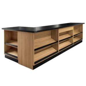 Lada sklepowa sprzedażowa Mega-M H-87 cm L-360 cm G-60 cm Dąb Amerykański R20119 N