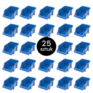 Pojemnik magazynowy Mega-M kuweta warsztatowa S plastikowa 155x250x120 mm niebieski (pakiet 25 szt.) N