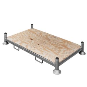 Manurack Duży Mega-M 202,5cm x 118cm x 31cm ocynk + podstawa ze sklejki N