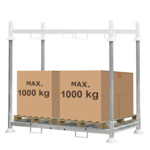 Manurack Duży Mega-M 202,5cm x 118cm x 31cm ocynk N