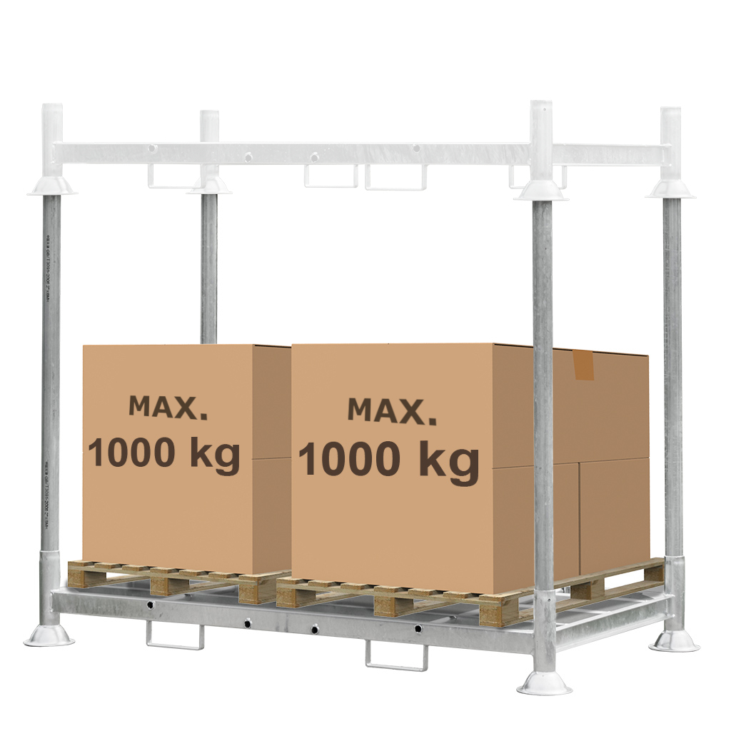 Manurack Duży Mega-M 202,5cm x 118cm x 31cm ocynk N