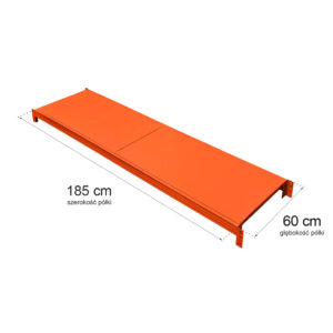 Półka do regału magazynowego Mega-M FORTIS LIGHT L -185 cm G-60 cm N