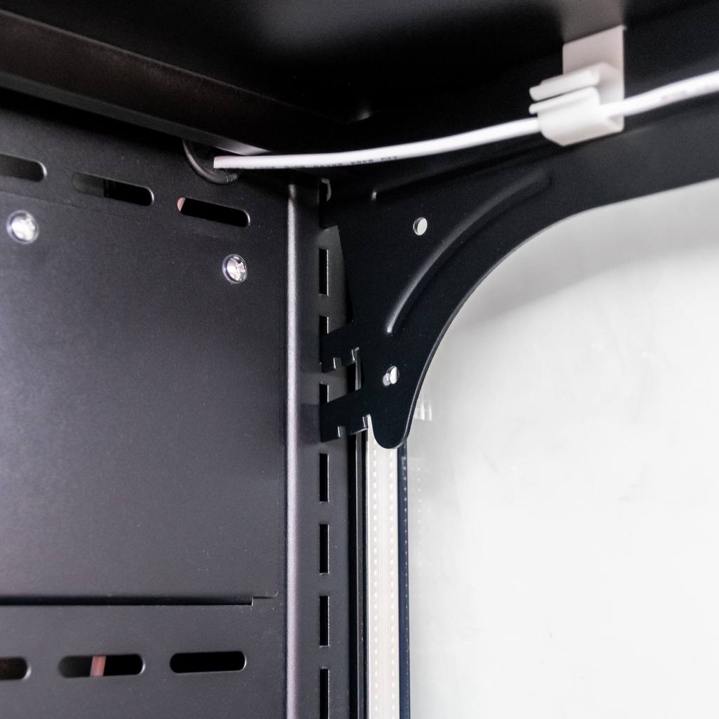 Regał chłodniczy Mega-M HUGO PLUS IC L-187 cm G-74 cm H-201 cm black drzwi transparentne N - obrazek 10