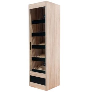 Regał na pieczywo Mega-M moduł zamknięty H-205 cm L-60 cm G-58 cm dąb sonoma / czarny N