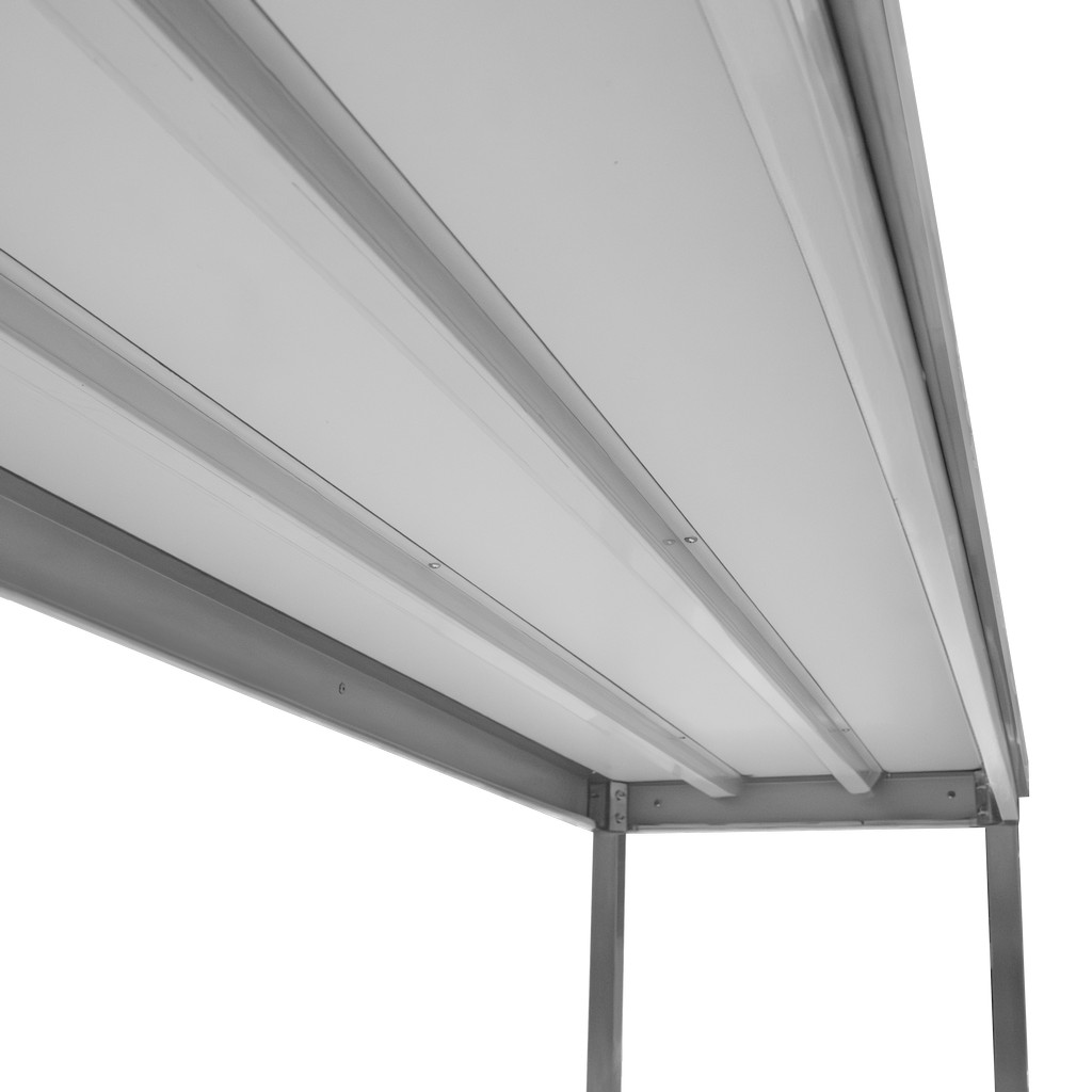 Stół ze stali nierdzewnej przyścienny z półką Mega-M S-200 cm G-60 cm H-85 cm N - obrazek 5