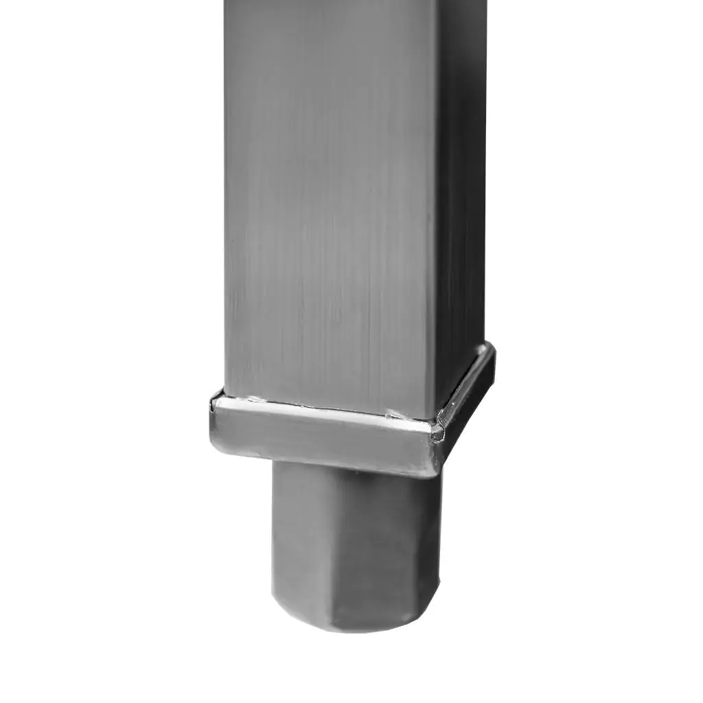 Stół ze stali nierdzewnej narożny z półką Mega-M S-90 cm G-60 cm H-85 cm N - obrazek 7