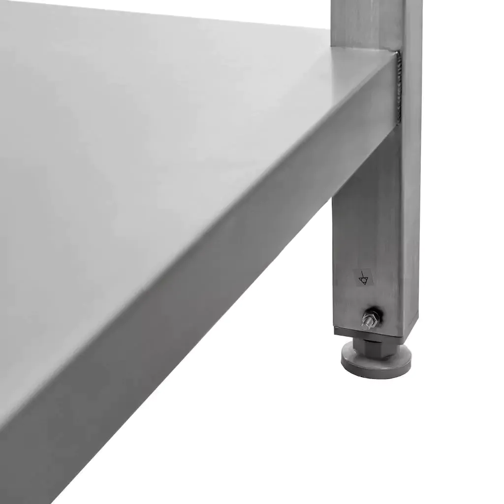 Stół ze stali nierdzewnej przyścienny z półką spawany Mega-M S-150 cm G-60 cm H-85 cm N - obrazek 9