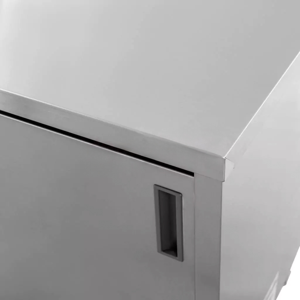 Stół ze stali nierdzewnej przyścienny z szafką spawany Mega-M S-180 cm G-60 cm H-85 cm N - obrazek 8