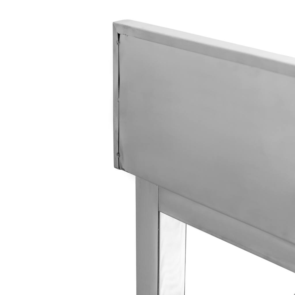 Stół ze stali nierdzewnej przyścienny z półką Mega-M S-150 cm G-60 cm H-85 cm N - obrazek 8