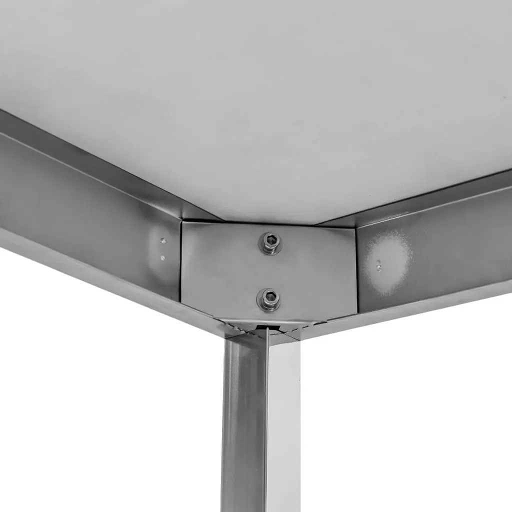 Stół ze stali nierdzewnej przyścienny z półką Mega-M S-150 cm G-60 cm H-85 cm N - obrazek 5