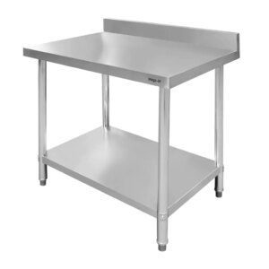 Stół ze stali nierdzewnej przyścienny z półką Mega-M STANDARD S-100 cm G-60 cm H-85 cm N