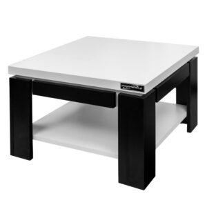 Stolik biurowy Mega-M H- 50 cm L- 60 cm G- 60 cm biel alpejska/czarny N