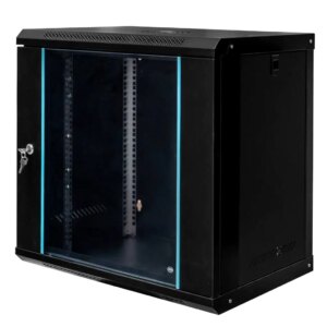 Szafa Rack Mega-M 19" 12U 600x600x400 wisząca czarny N
