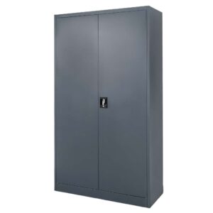 Szafa metalowa na dokumenty Mega-M J-100 grafitowa S-100 cm G-40 cm H-185 cm skręcana N