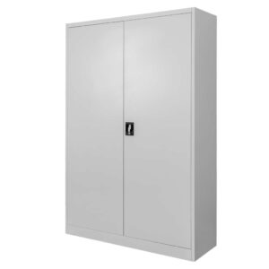 Szafa metalowa na dokumenty Mega-M J-120 szara S-120 cm G-40 cm H-185 cm skręcana N