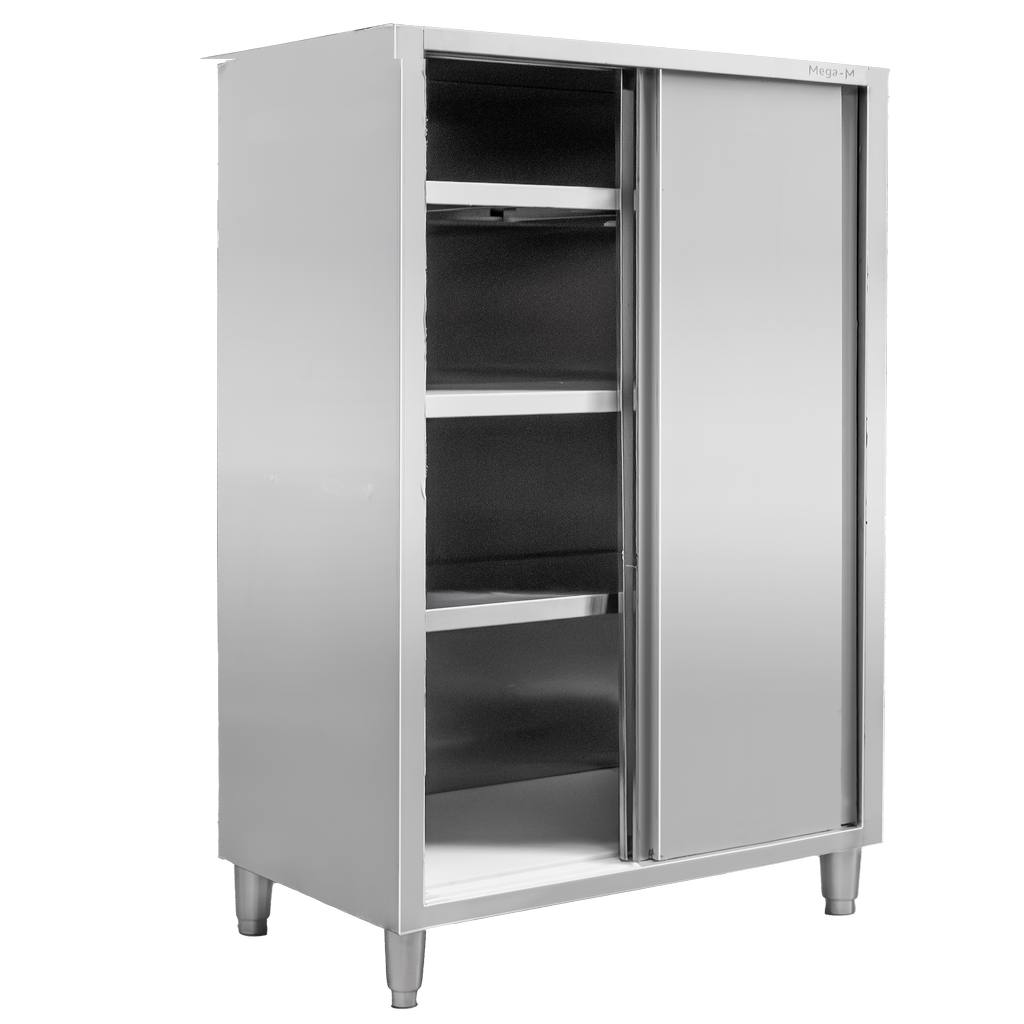 Szafa ze stali nierdzewnej magazynowa 2-drzwiowa Mega-M S-120 cm G-60 cm H-180 cm N - obrazek 4