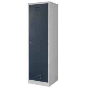 Szafa metalowa porządkowa Mega-M J-50/P szara/ grafitowy front S-50 cm G-50 cm H-180 cm skręcana N