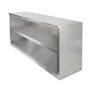 Szafka wisząca ze stali nierdzewnej otwarta Mega-M S-120 cm G-40 cm H-60 cm N