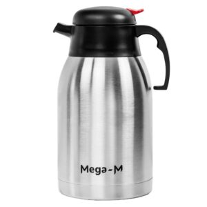 Termos ze stali nierdzewnej z przyciskiem Mega-M 1,5L N