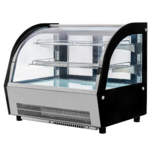 Witryna chłodnicza nastawna Mega-M CLARA MINI S90  S-90 cm G-53 cm H-69 cm inox N