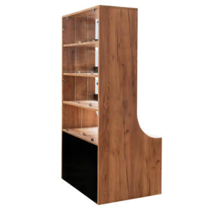 Witryna sklepowa na ciastka i cukierki Mega-M H-162 cm L-80 cm G-60 cm dąb kraft N