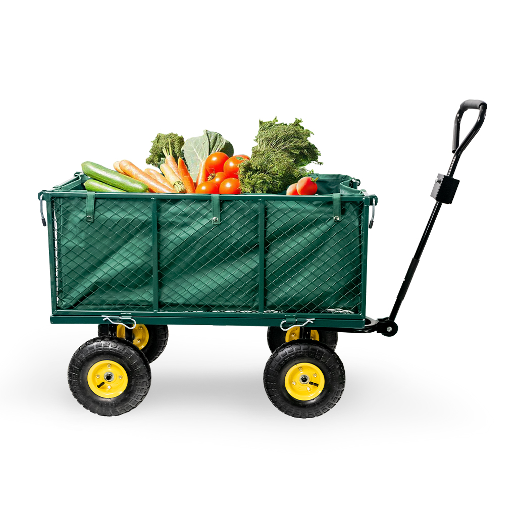 Wózek ogrodowy transportowy składany 102 cm x 52 cm x 105 cm 500kg N - obrazek 15