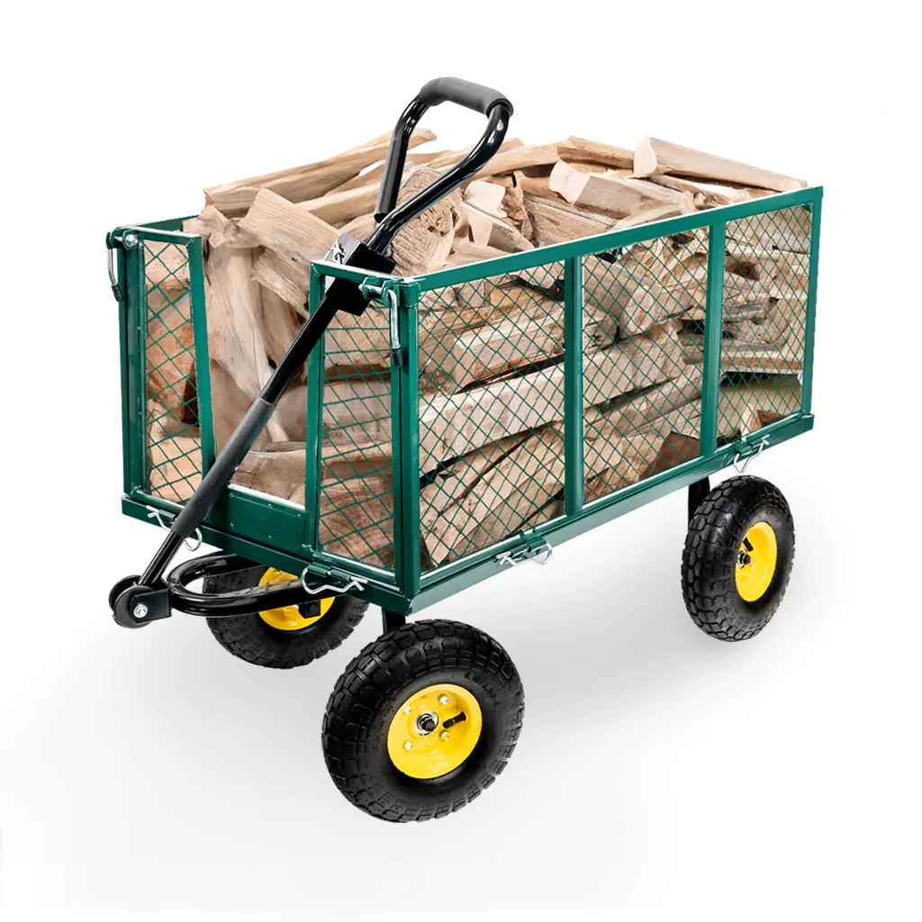 Wózek ogrodowy transportowy składany 102 cm x 52 cm x 105 cm 500kg N - obrazek 16