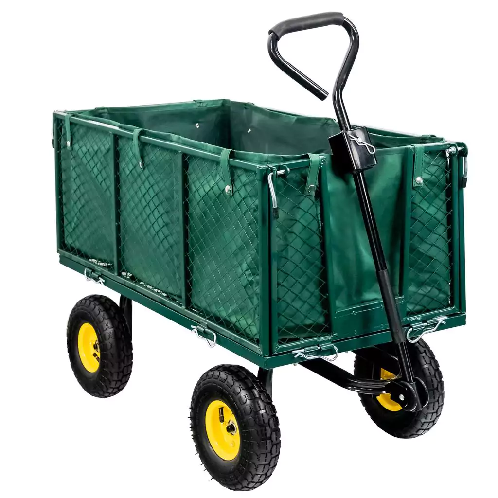 Wózek ogrodowy transportowy składany 102 cm x 52 cm x 105 cm 500kg N - obrazek 2