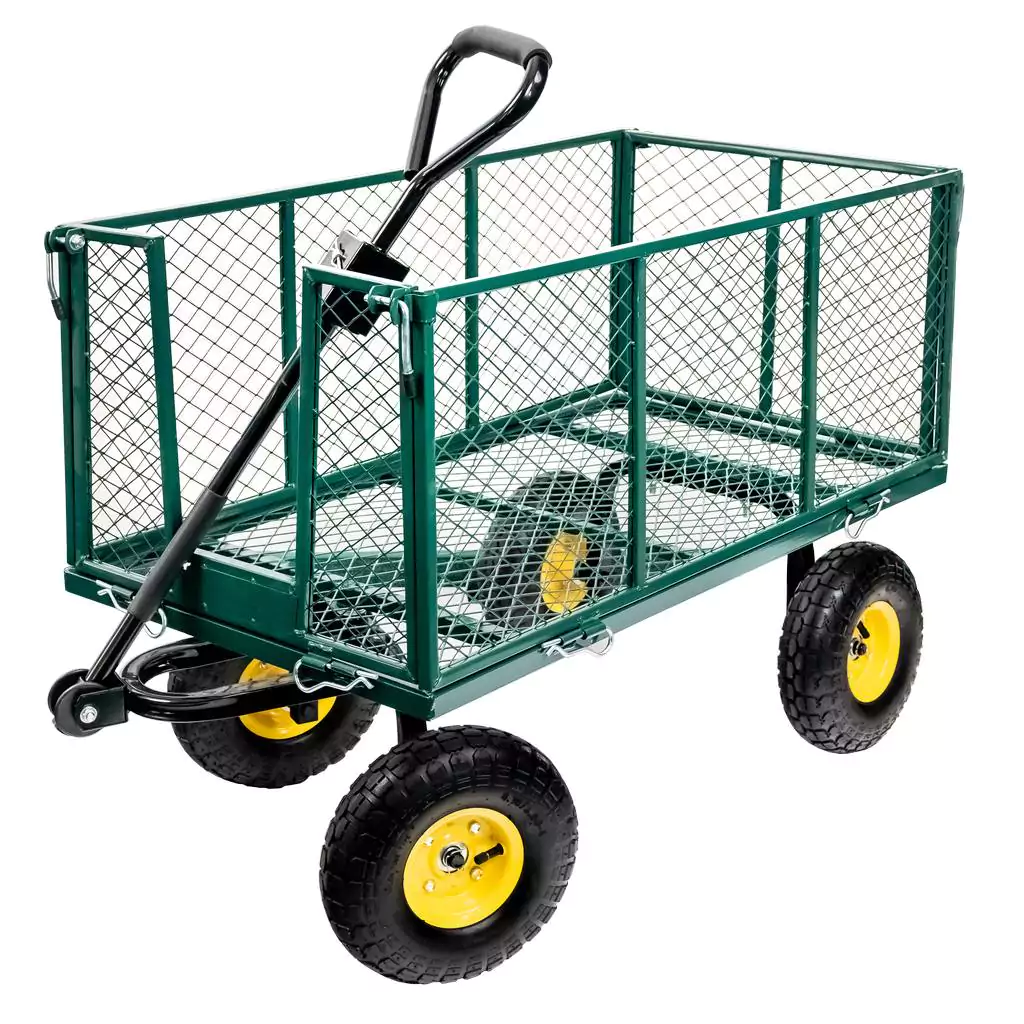 Wózek ogrodowy transportowy składany 102 cm x 52 cm x 105 cm 500kg N - obrazek 6