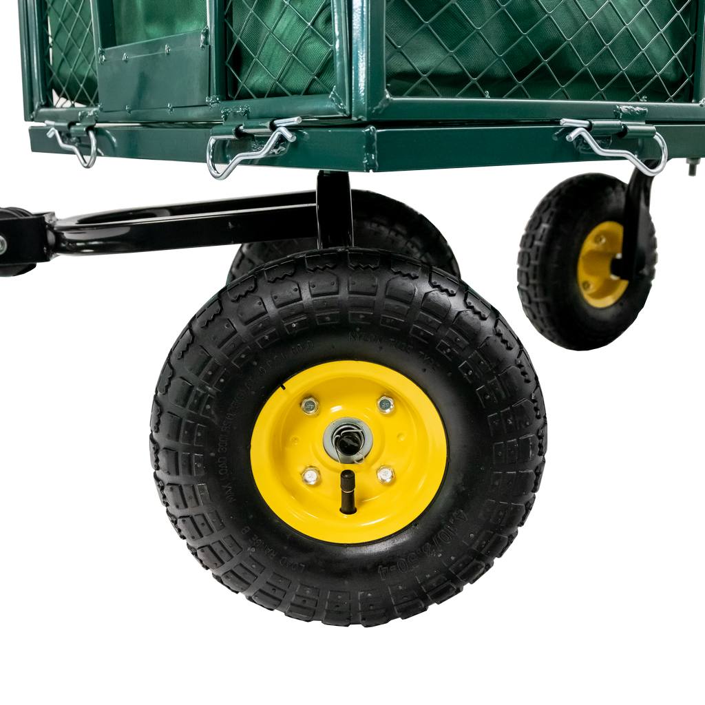 Wózek ogrodowy transportowy składany 102 cm x 52 cm x 105 cm 500kg N - obrazek 11