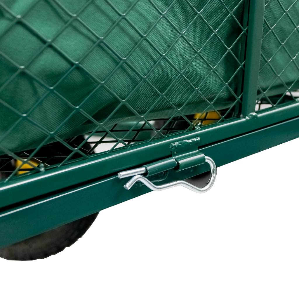 Wózek ogrodowy transportowy składany 102 cm x 52 cm x 105 cm 500kg N - obrazek 9