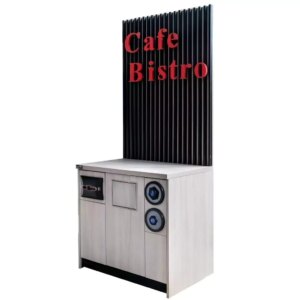 Kawiarka z lamelkami H-219 cm L-94 cm G-64 cm wiąz liberty N