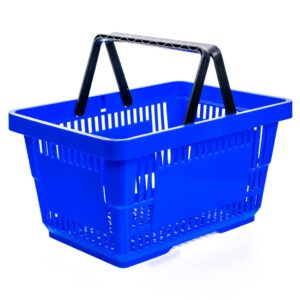 Koszyk sklepowy H-22 cm L-30 cm G-43 cm Poj.22L niebieski N