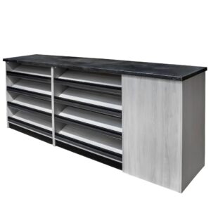 Lada sklepowa sprzedażowa impulsowa Mega-M H-113 cm L-260 cm G-60 cm wiąz liberty N