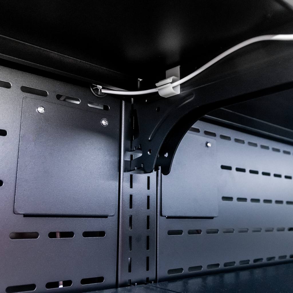 Regał chłodniczy Mega-M HUGO PLUS IC L-250 cm G-74 cm H-201 cm black drzwi transparentne N - obrazek 3