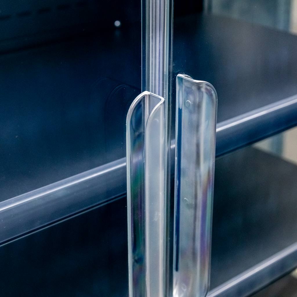 Regał chłodniczy Mega-M HUGO PLUS IC L-250 cm G-74 cm H-201 cm black drzwi transparentne N - obrazek 7