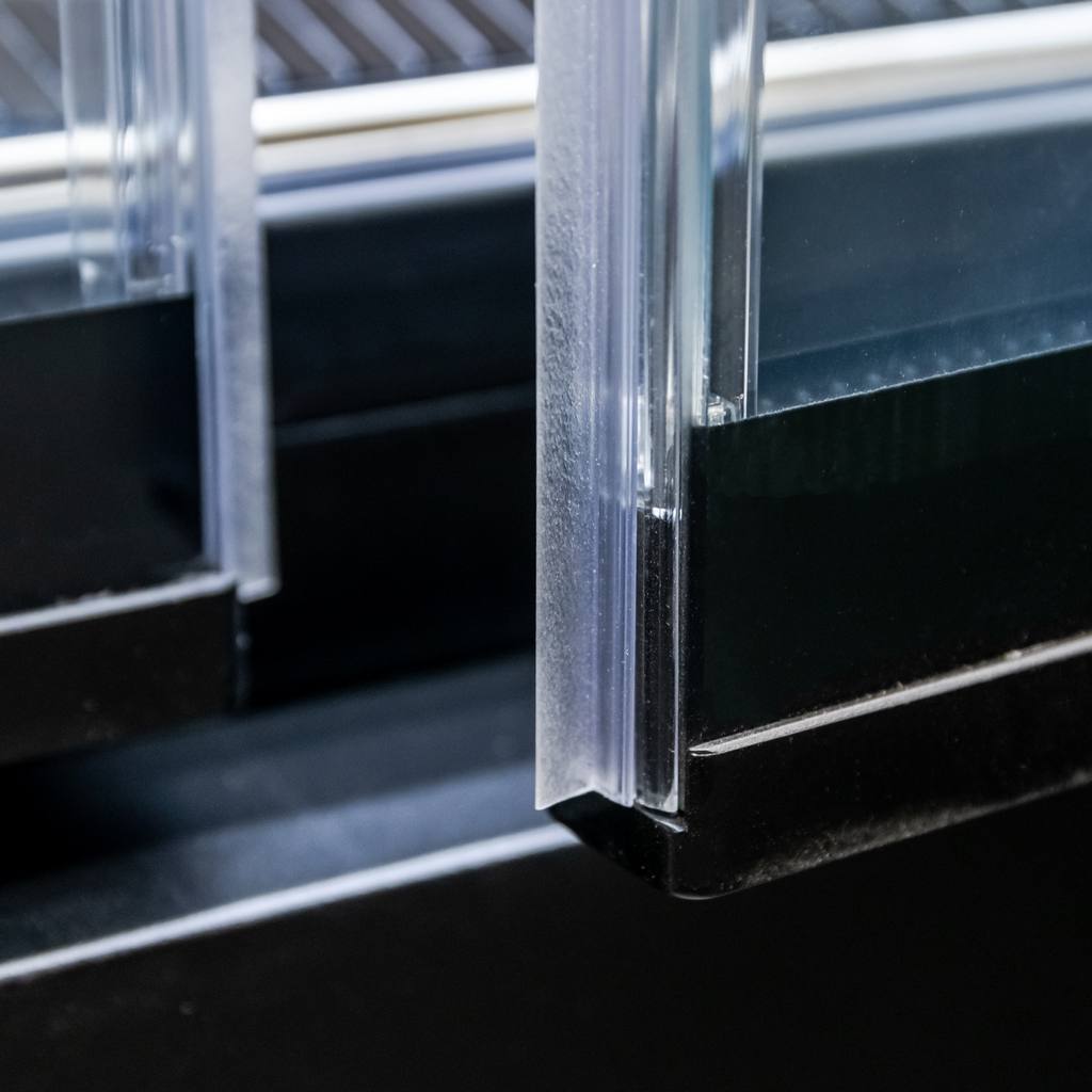 Regał chłodniczy Mega-M HUGO PLUS IC L-250 cm G-74 cm H-201 cm black drzwi transparentne N - obrazek 6