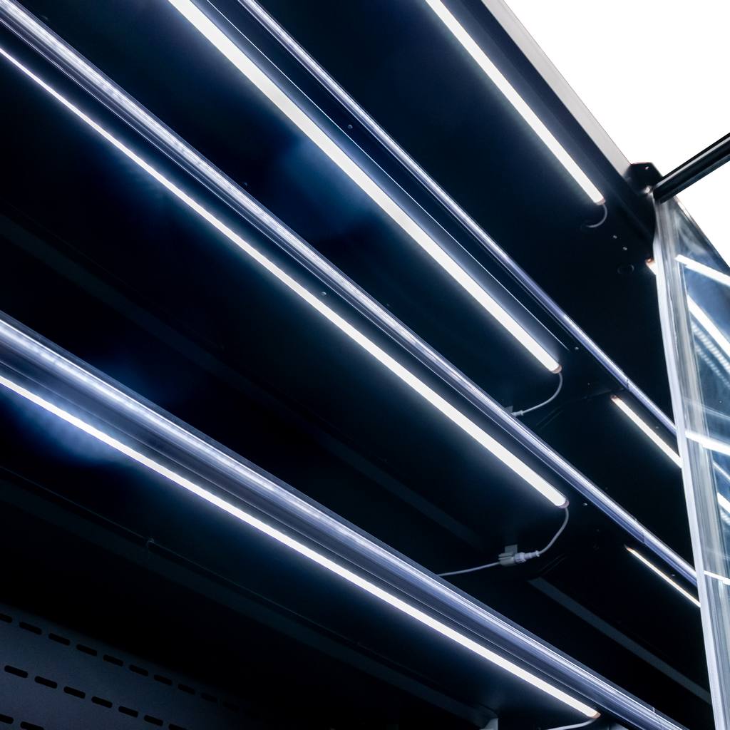 Regał chłodniczy Mega-M HUGO PLUS IC L-250 cm G-74 cm H-201 cm black drzwi transparentne N - obrazek 9