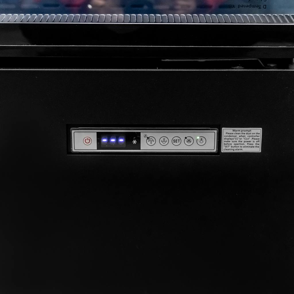 Regał chłodniczy Mega-M HUGO PLUS IC L-250 cm G-74 cm H-201 cm black drzwi transparentne N - obrazek 10