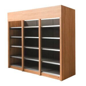 Regał na alkohol Mega-M H-241 cm L-308 cm G-72 cm dąb sonoma N