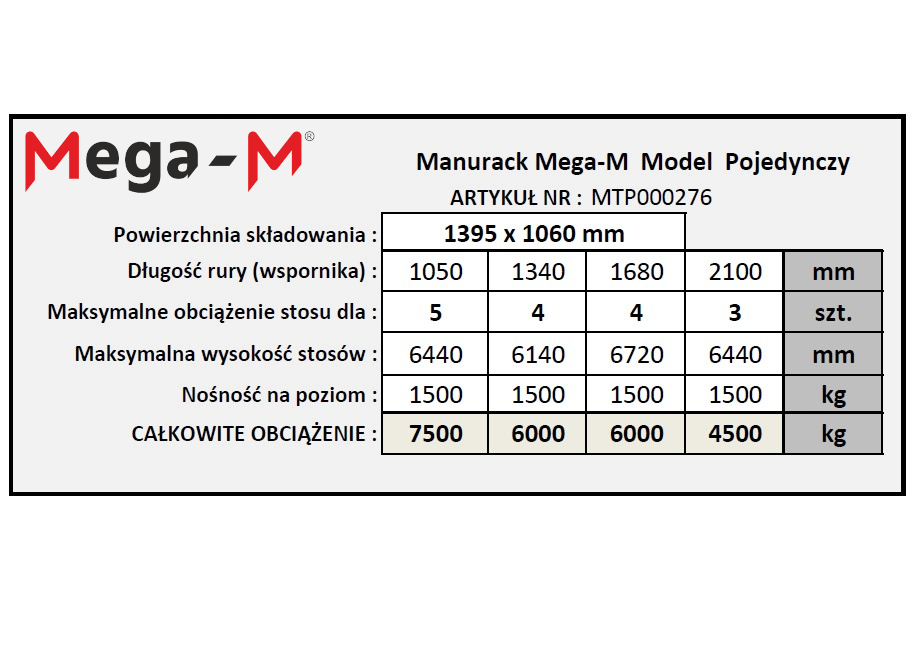 Manurack Mały Mega-M 154,5cm x 118cm x 31cm ocynk N - obrazek 16
