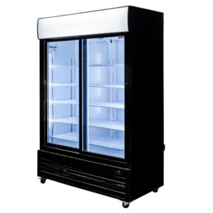 Witryna chłodnicza Mega-M RICO i133 S-133 cm G-69 cm H-208 cm drzwi przesuwne N