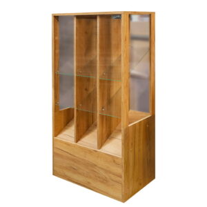 Witryna sklepowa na ciastka i cukierki Mega-M H-137 cm L-67 cm G-44 cm dąb kraft N